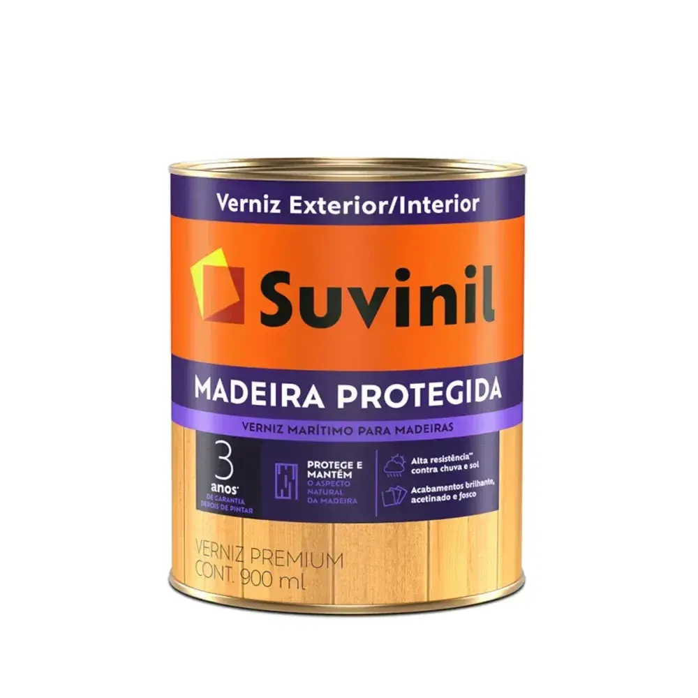 Verniz madeira protegida acetinado natural 900ML Suvinil — fotografia 2