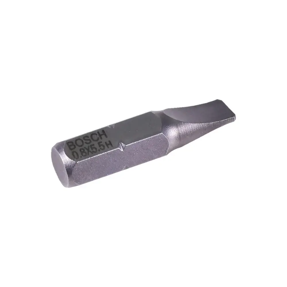 Ponta bits fenda 25MM sext. 1/4 0,8X5,5MM 2608521226 Bosch — fotografia de referência