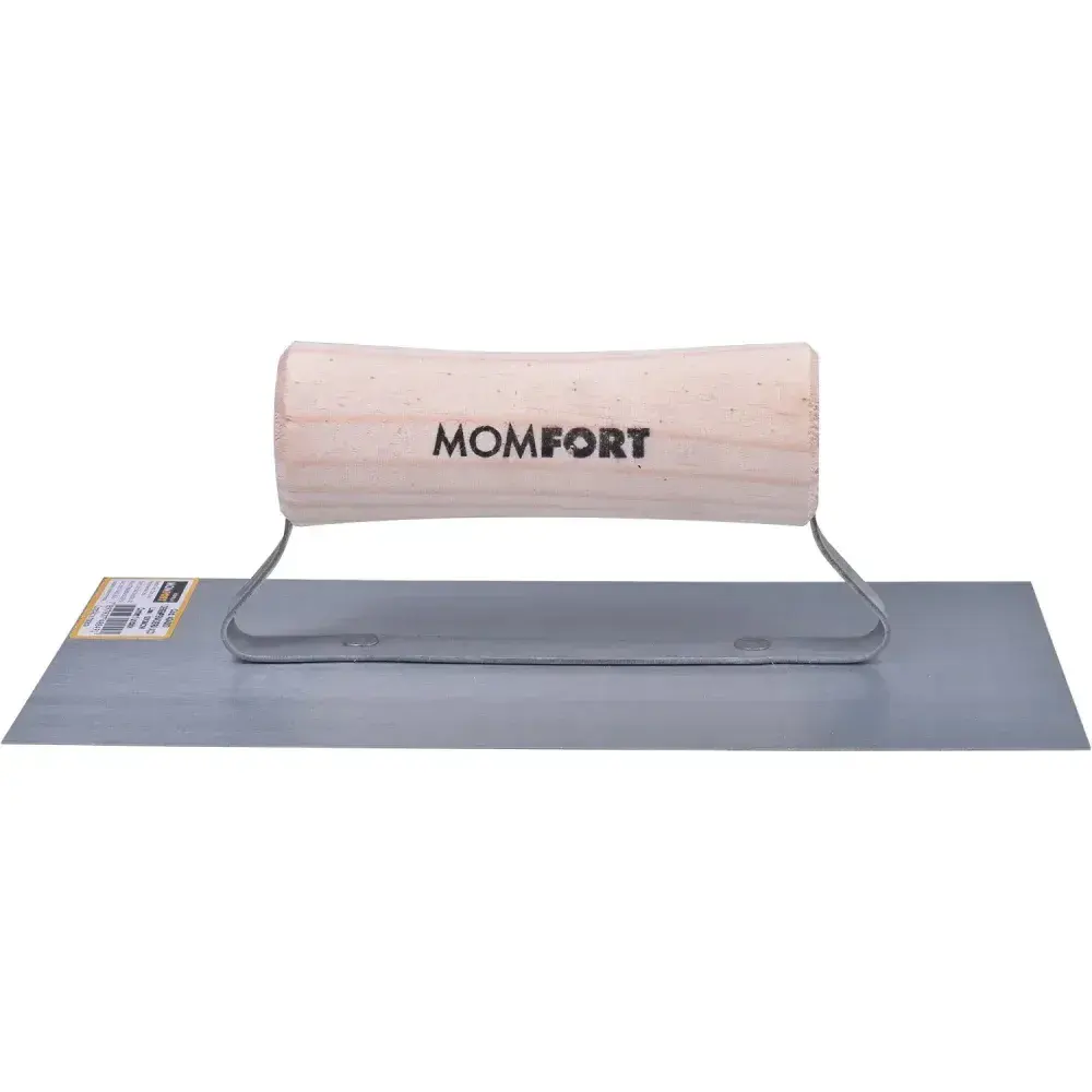 Desempenadeira de aço lisa 12×24 cm 404003 Momfort — fotografia 8