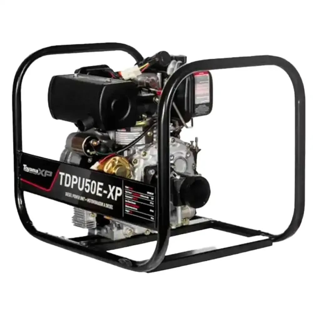 Motor vibrador diesel 5,0HP TDPU50E-XP + bomba submersível com mangote sem motor SC2SUBKIT Toyama — fotografia 6