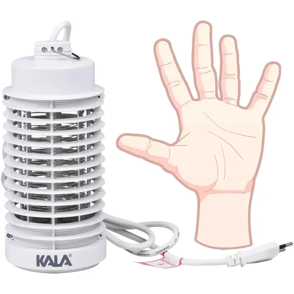 Mata insetos elétrico com alça branco 127V Kala — fotografia 4