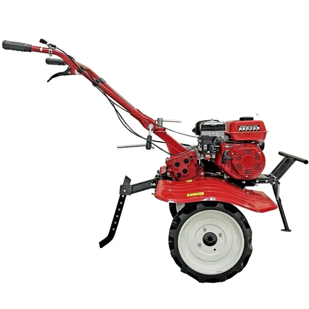 Motocultivador gasolina 7,0 HP 4T 212 CC rodas e enxadas GMC-7000-8 Garthen — fotografia 4