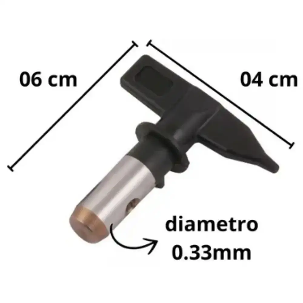 Bico 515 leque 25 a 30CM 1,5MM para pistolas airless LPA-900 Lynus — fotografia 4