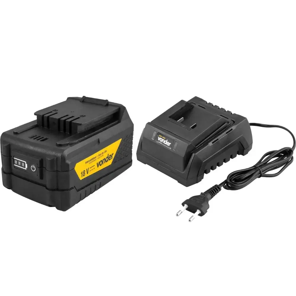 Martelete perfurador rompedor 18V 2,23KG 1,8J com bateria intercambiável e carregador bivolt Vonder — fotografia 3