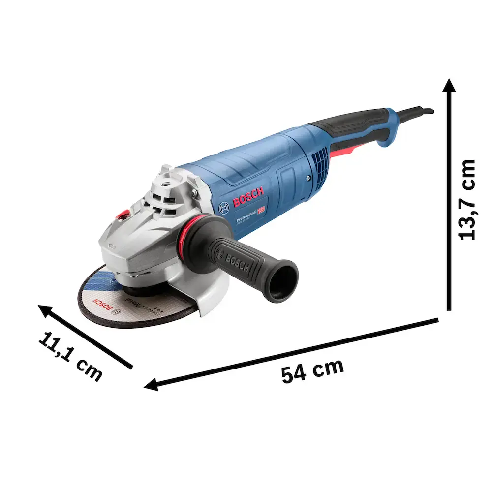 Esmerilhadeira angular 7 POL 2500W 18F3 GWS 25-180 220V Bosch 220 V — fotografia 4
