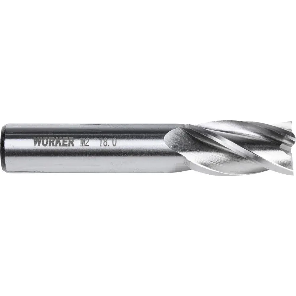 Fresa de topo reto aço rápido 18MM haste 16MM Worker — fotografia de referência