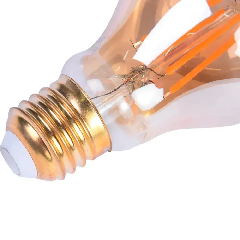 Lâmpada de led filamento vintage âmbar A60 E27 4W biv Liege — fotografia 9