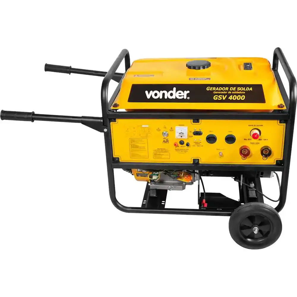 Gerador de solda e energia a gasolina 2 em 1 GSV4000 4000W Vonder — fotografia 2