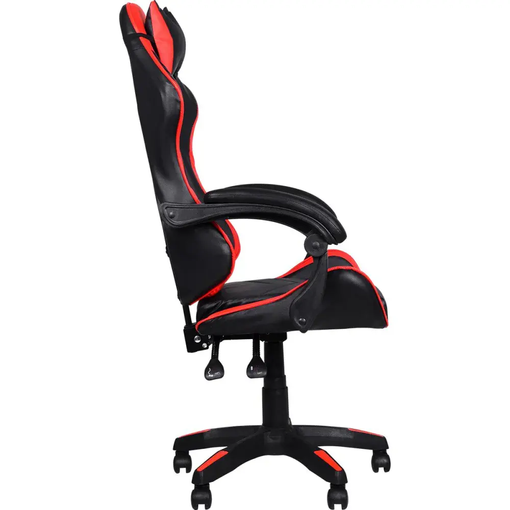 Cadeira gamer vermelha e preta 120KG Kala — fotografia 3