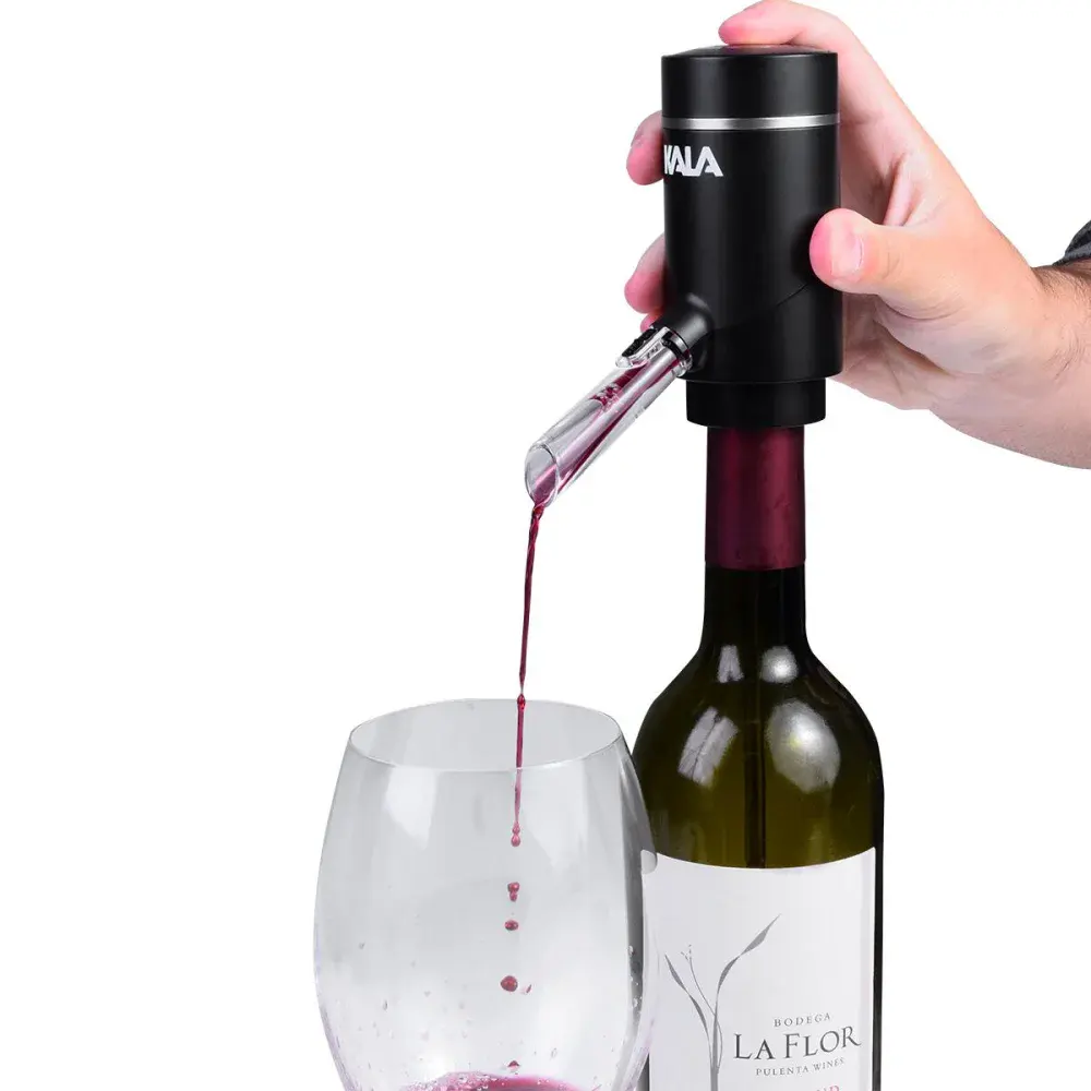 Aerador de vinho elétrico tubo retrátil usb Kala — fotografia 3