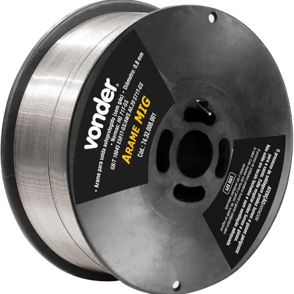 Arame mig 0,8MM - 1KG sem gas - Vonder — fotografia de referência