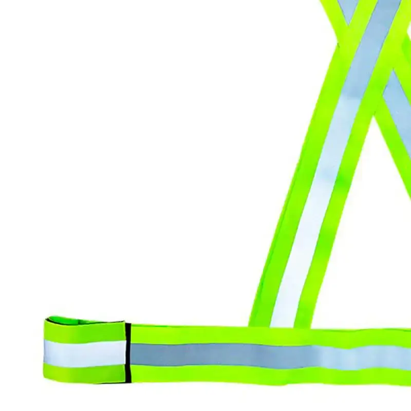 Kit 10 unidades colete refletivo de sinalização e segurança verde modelo x Plastcor — fotografia 4