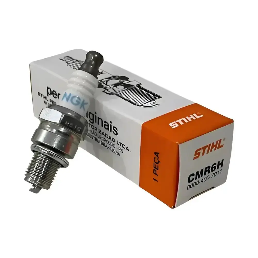 Vela de ignição NGK CMR6H original Stihl — fotografia de referência