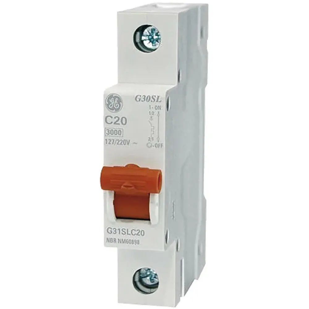 Disjuntor unipolar din curva c 10A GE — fotografia de referência