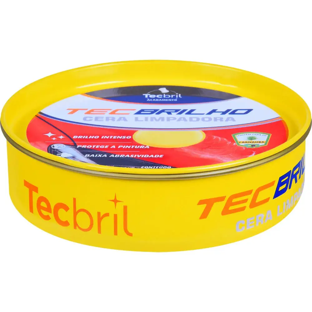 Cera limpadora com silicone e carnaúba 200G Tecbril