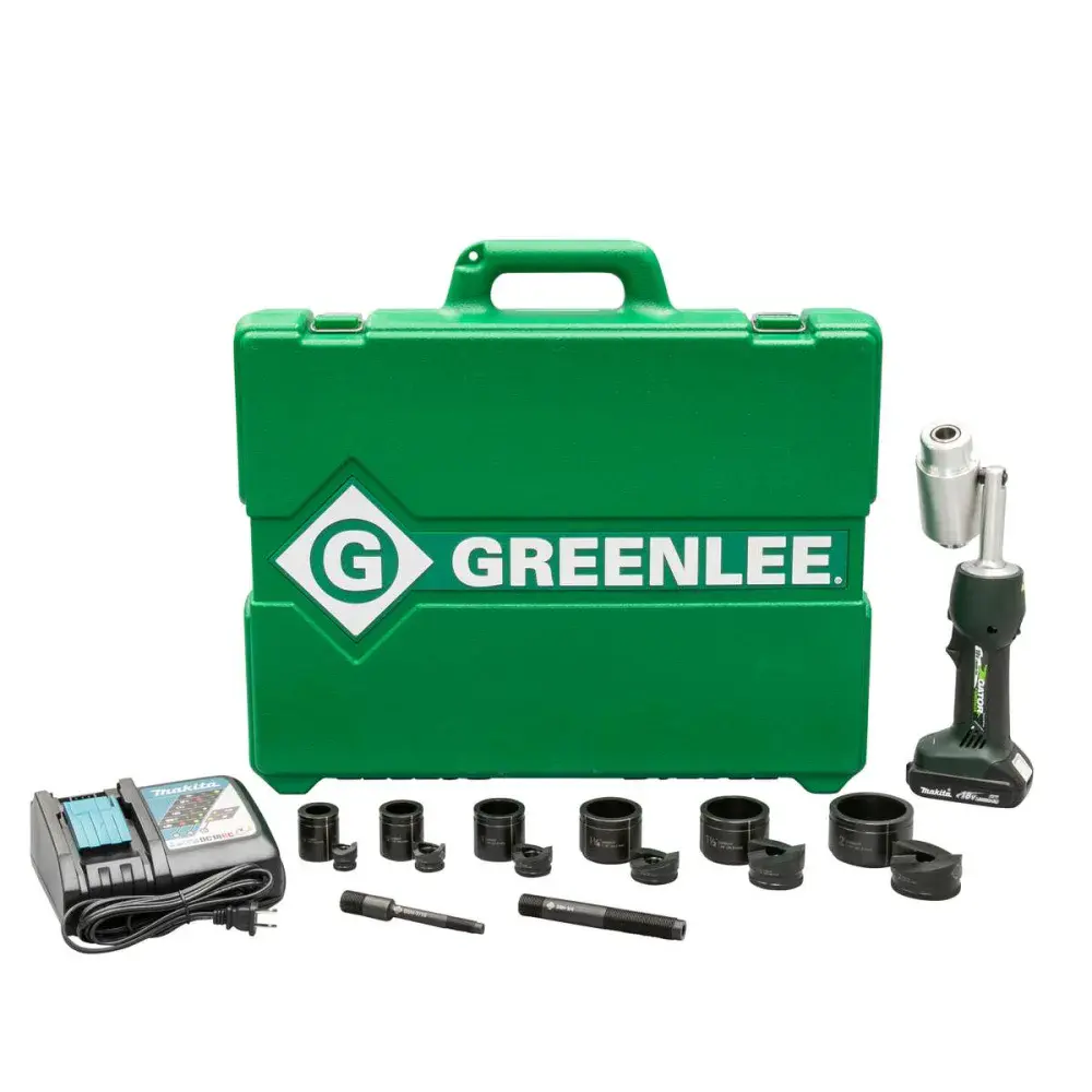 Vazador de chapa vazador hidráulico a bateria 1/2 a 2 Greenlee