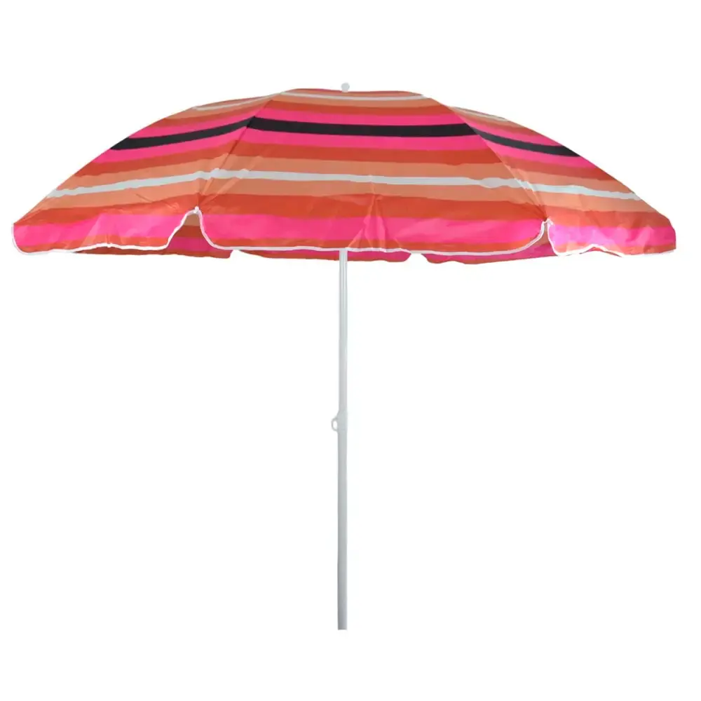Guarda sol inox 2,40M estampa vermelha ImportWay
