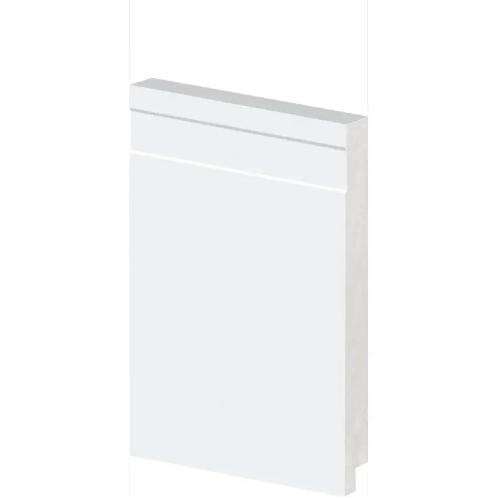 Rodapé frisado 2,40M 150X15MM branco Arquitech — fotografia de referência