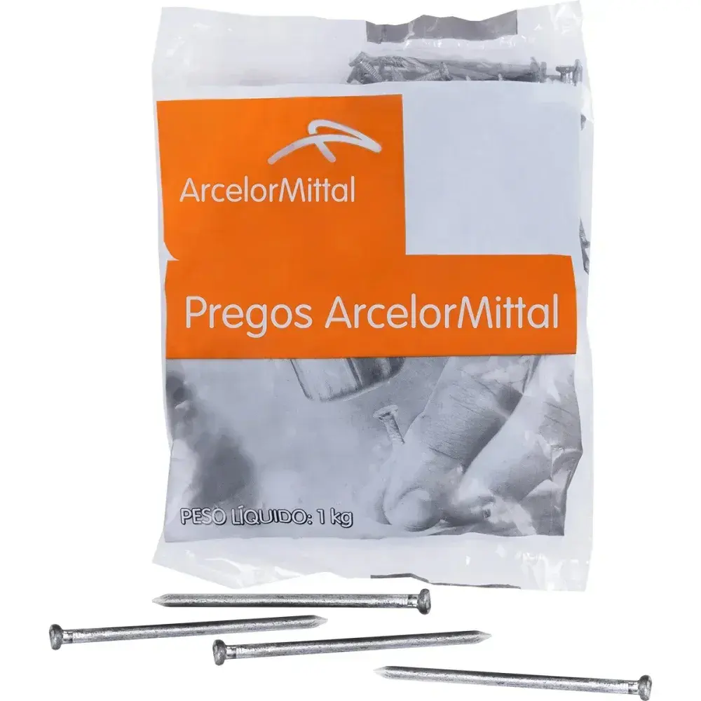 Prego polido com cabeça 17X27 1KG arcelor mittal — fotografia 4