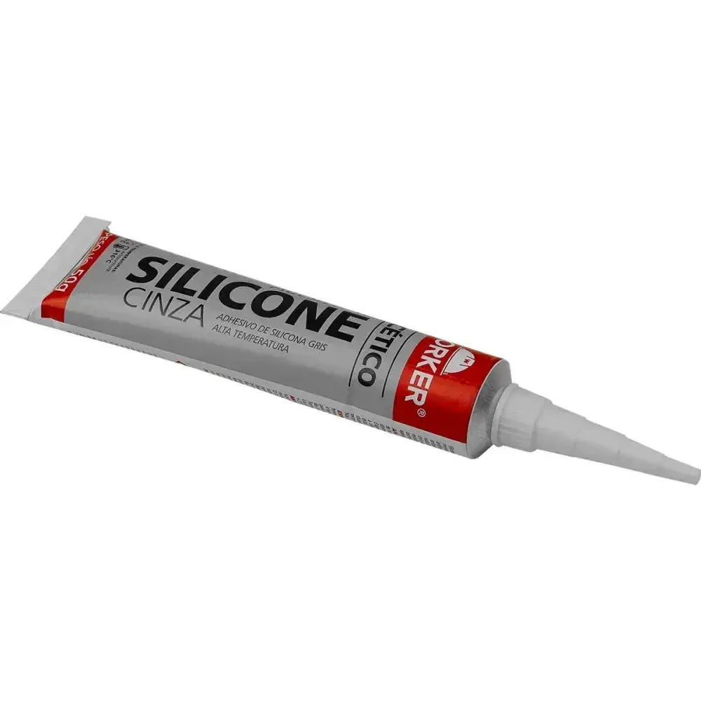 Silicone acético alta temperatura cinza 50G Worker — fotografia 7