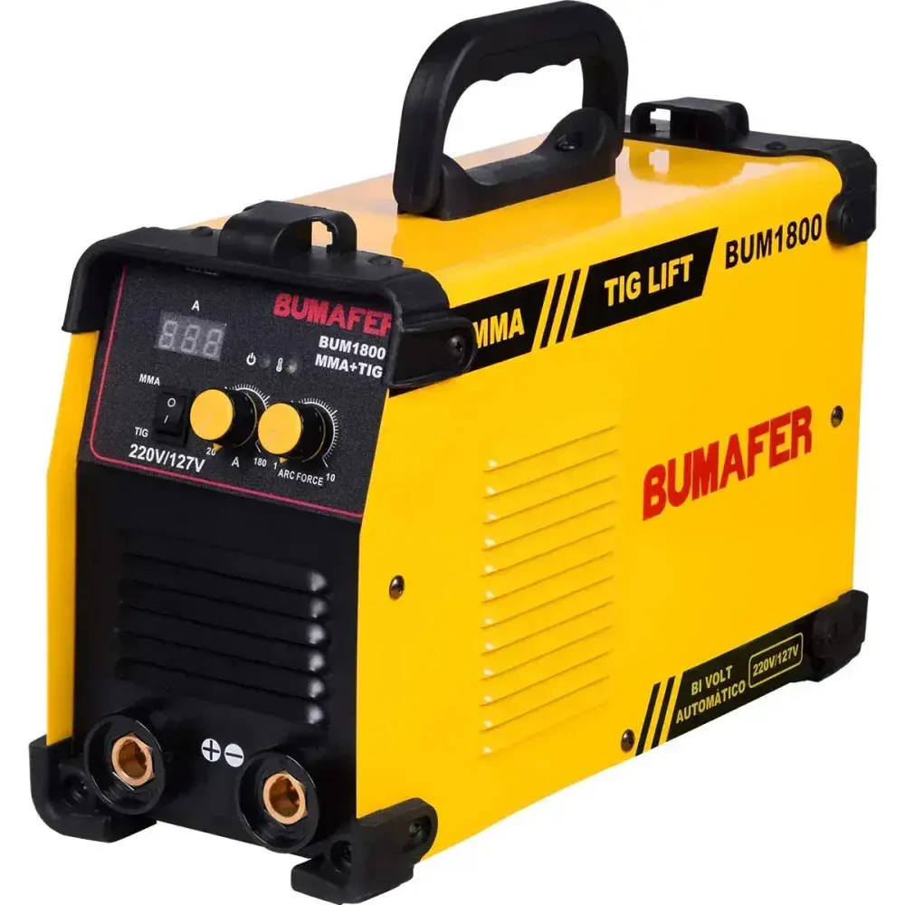 Inversora de solda mma/tig anti stick 8KW 180A biv Bumafer — fotografia 8
