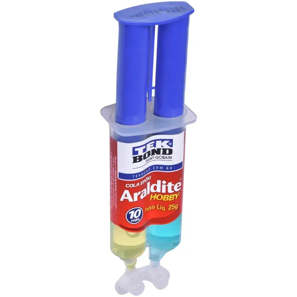 Adesivo epóxi blister 25GR bi-componente líquido tekbond Araldite — fotografia 7