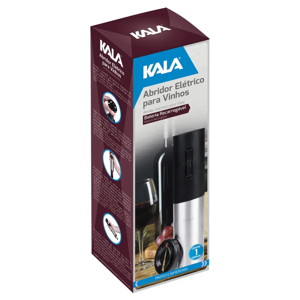 Abridor elétrico de vinhos Kala — fotografia 4