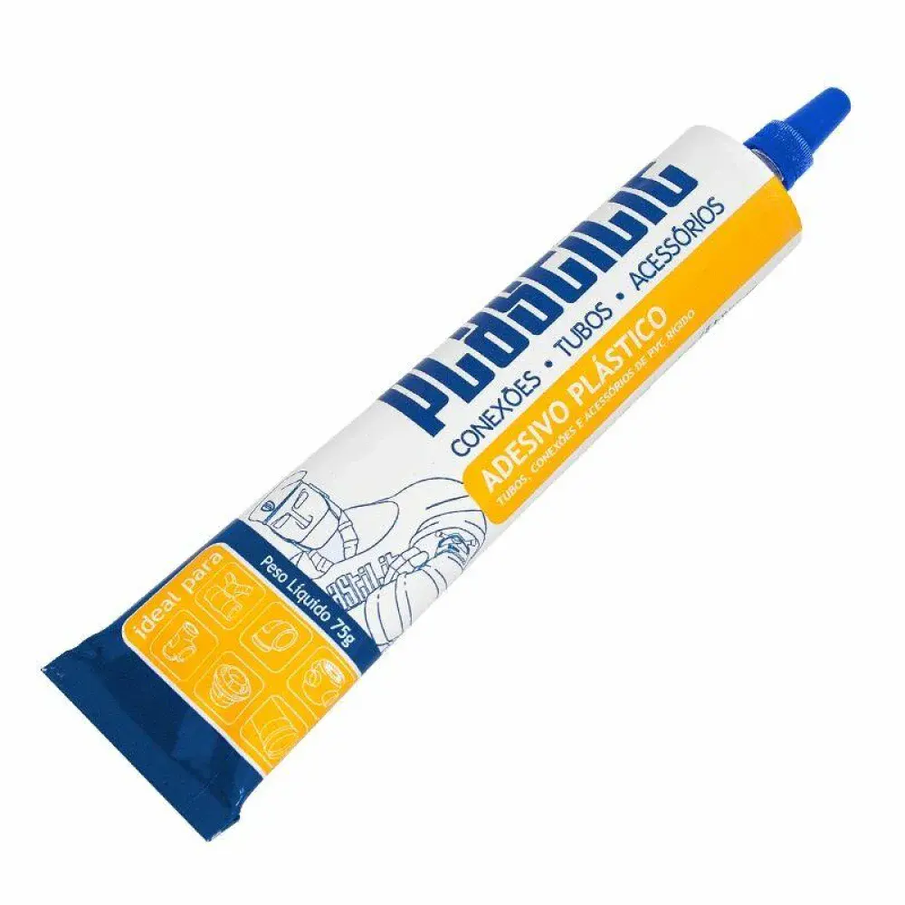 Adesivo pvc soldável bisnaga 75G da Plastilit
