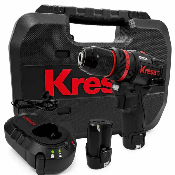 Parafusadeira e furadeira de impacto 12V brushless KH363 - Kress — fotografia de referência