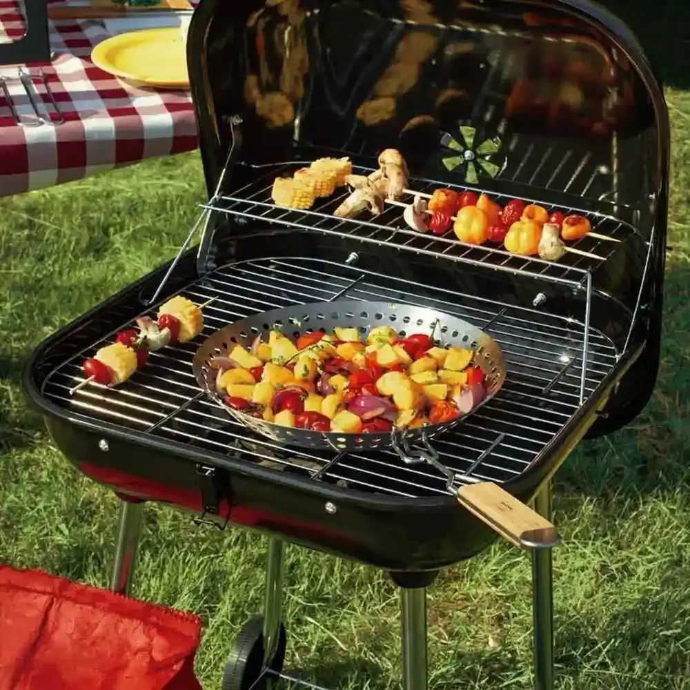 Frigideira inox 30 CM para grelhar 2 em 1 Mor — fotografia 8