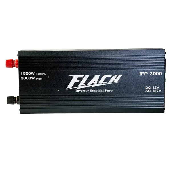 Inversor de tensão IFP3000-3 senoidal puro 12V/127V - Flach — fotografia de referência