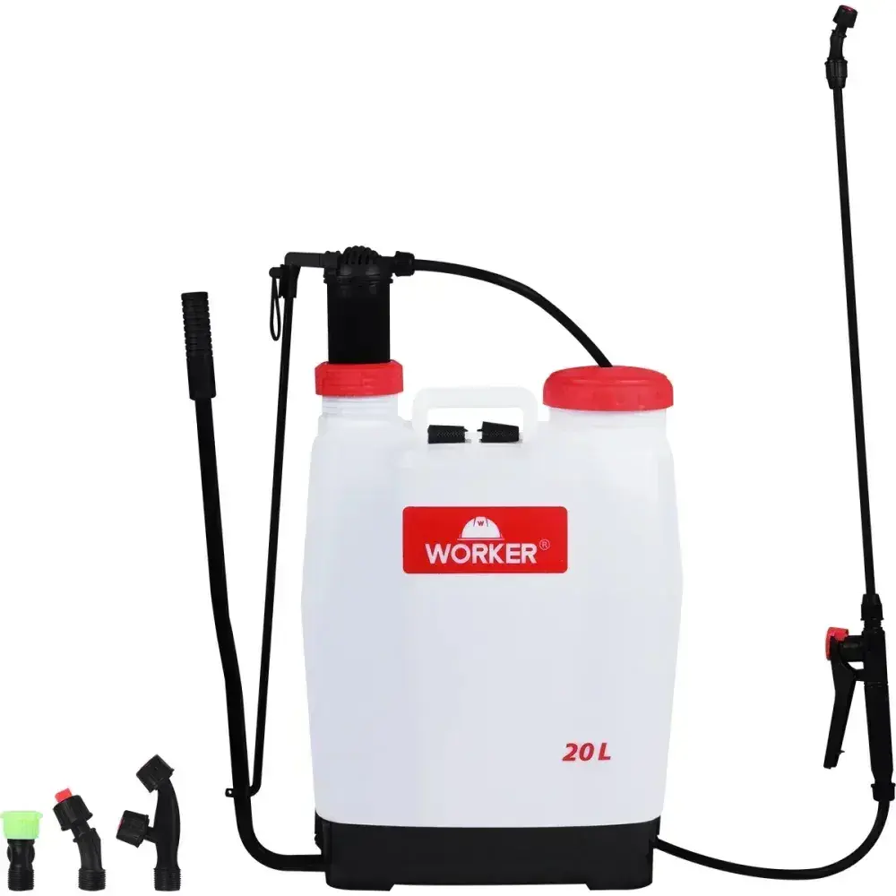Pulverizador costal manual 20L resistente Worker — fotografia 6