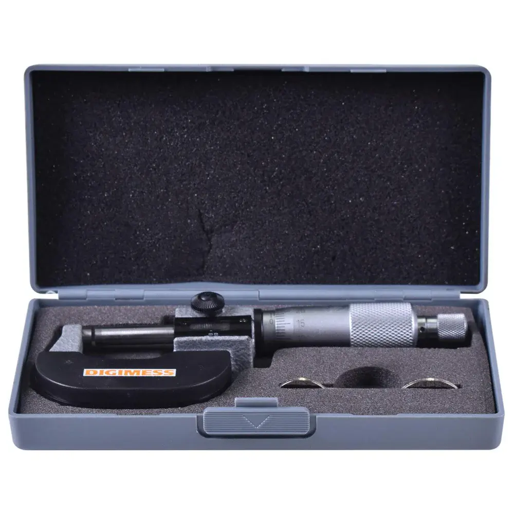 Micrômetro externo capacidade de 0 a 25MM 0,004MM contador mecânico 110.400 Digimess — fotografia 4