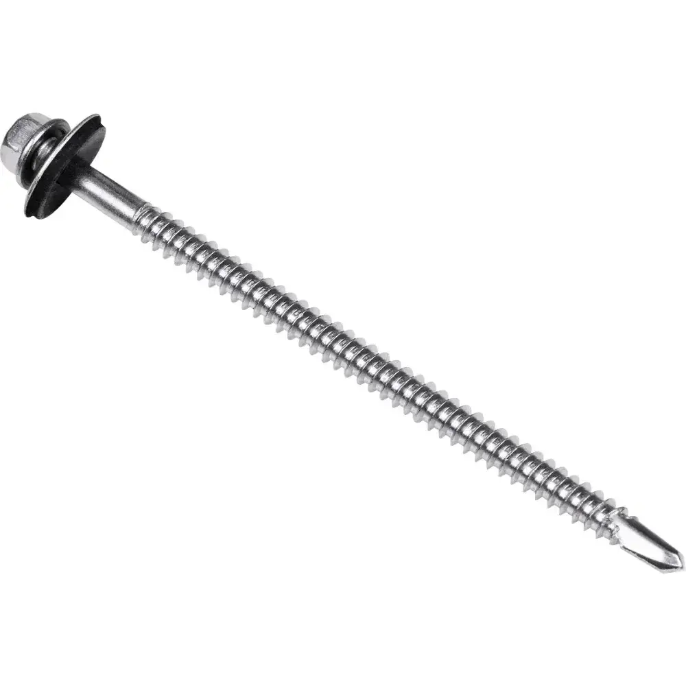 Parafuso ponta broca cs inox 5,5MMN°12 100 peç Worker — fotografia 8
