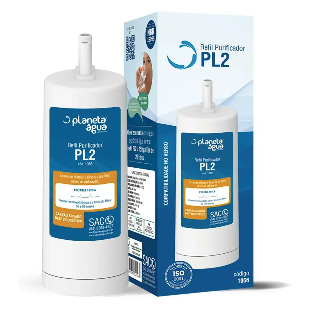 Refil filtro PL2 planeta agua latina-vitamax