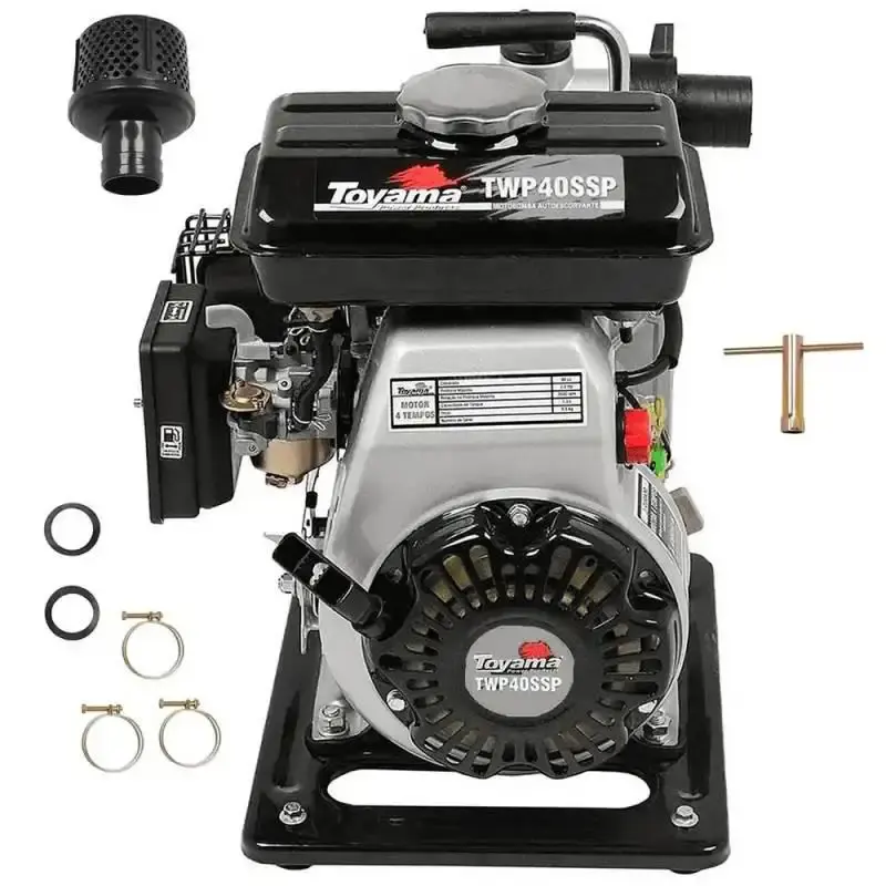 Motobomba à gasolina 2.5 HP 4T auto escorvante TWP40SSP Toyama — fotografia de referência