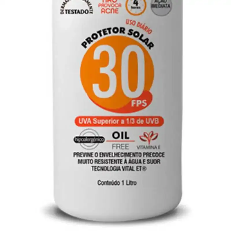 Protetor solar FPS 30 1.0 litro bombona Nutriex — fotografia 3