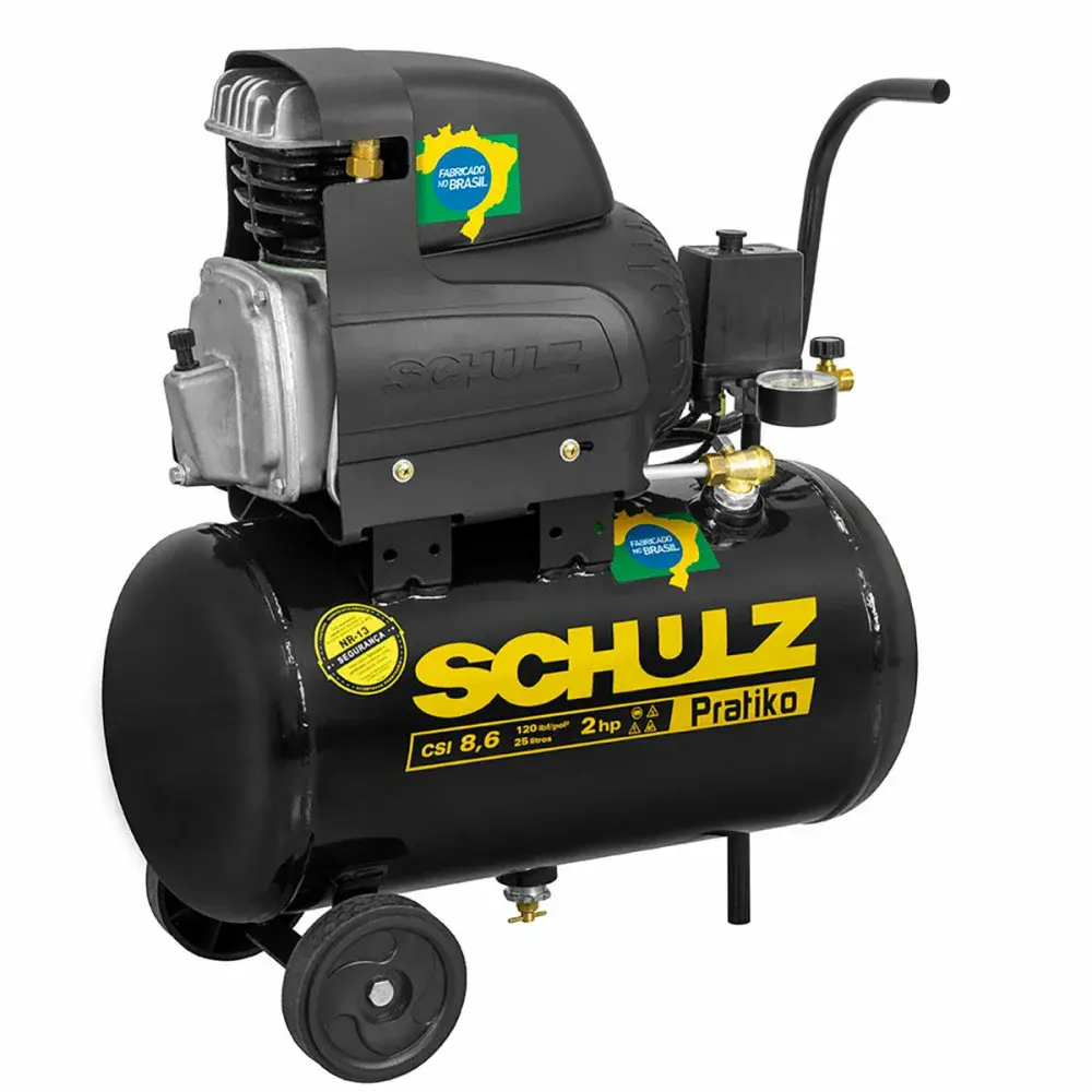 Motocompressor pistão csi 8,6/25 2HP mono 127V Schulz