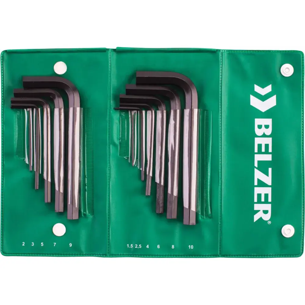 Jogo chave hexagonal 1,5 a 10MM 11 peç sata Belzer/sata