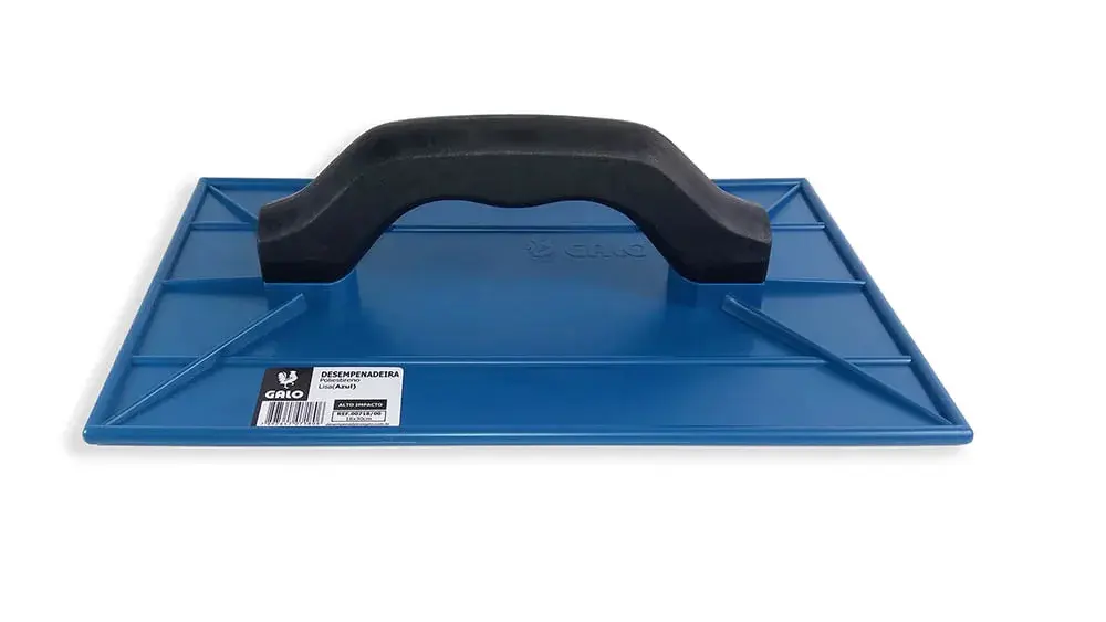 Desempenadeira plástica lisa 22X34CM azul Galo