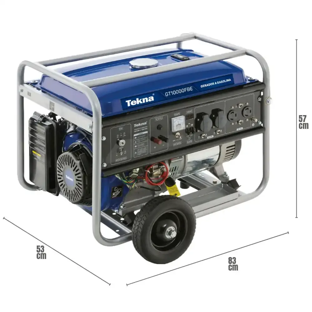 Gerador a gasolina 9KVA bivolt partida elétrica GT10000FBE Tekna — fotografia 4