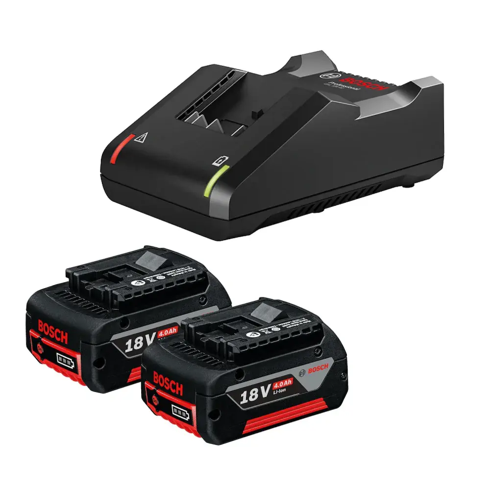 Kit de 2 baterias gba 18V 4AH e carregador gal 18V-40 bivolt Bosch — fotografia 3