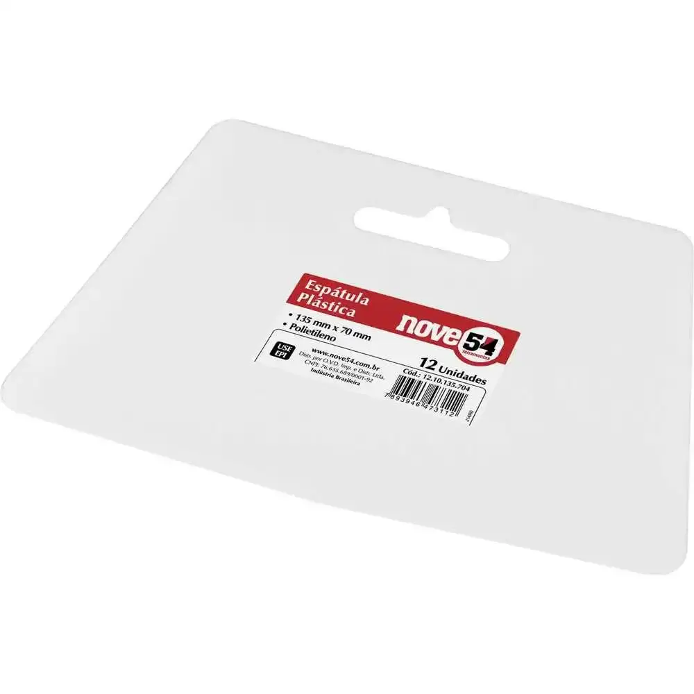 Espatula plastica 120X70MM p/ massa — fotografia de referência