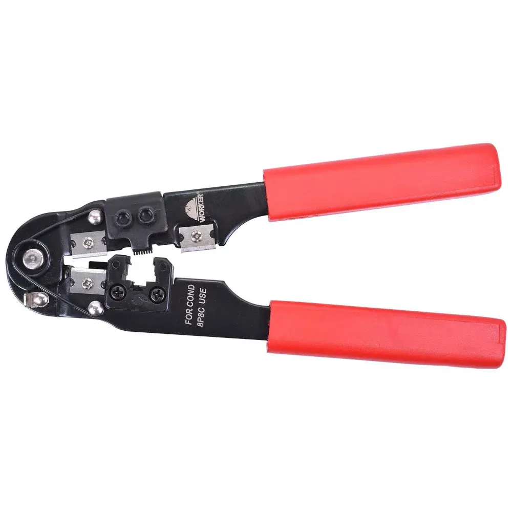 Alicate crimpador 8P8C RJ45 Worker — fotografia 3