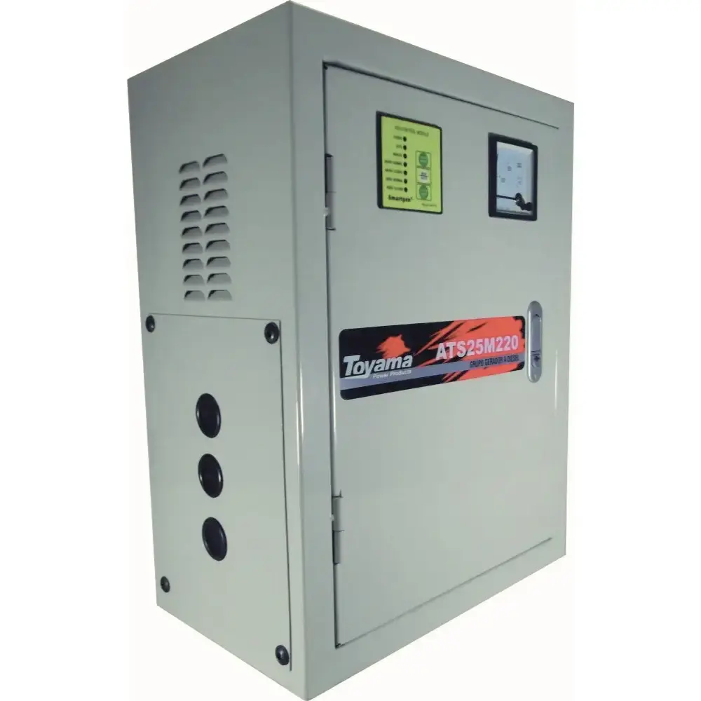 Painel ATS para geradores 22KVA mono 220V ATS-25M220 com controlador HAT560 Toyama — fotografia 2
