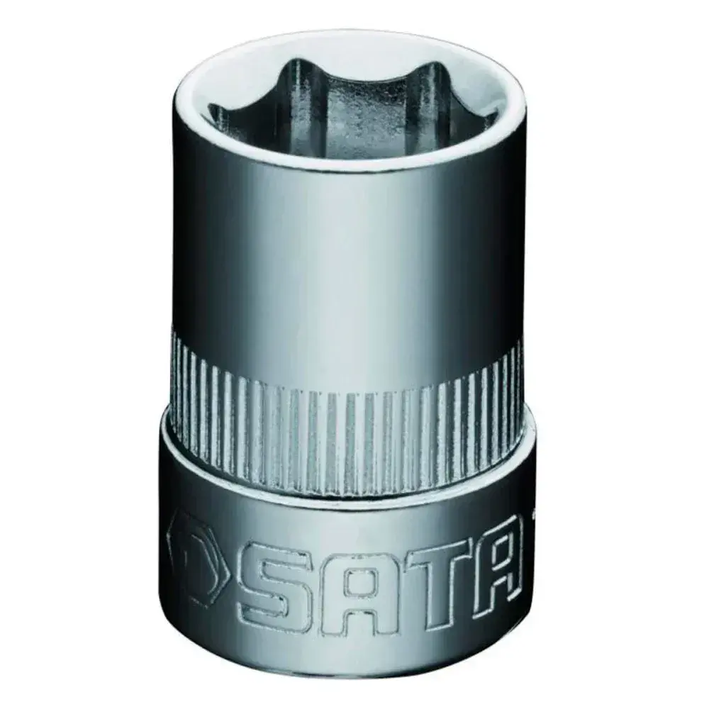 Soquete sextavado cromo com encaixe de 3/8" 16MM Sata — fotografia 2