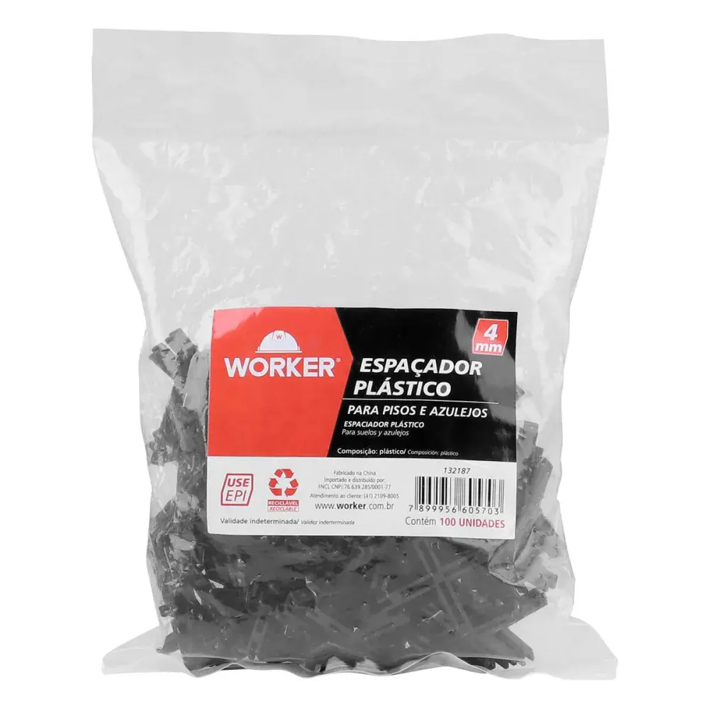 Espaçador azulejo 4MM 100 peç Worker — fotografia 3