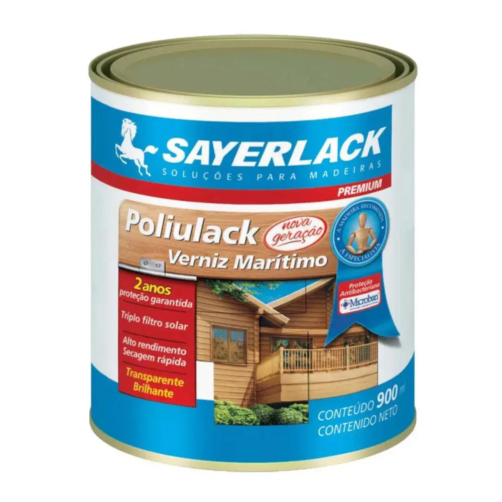 Verniz poliulack brilhante 900ML transparente Sayerlack
