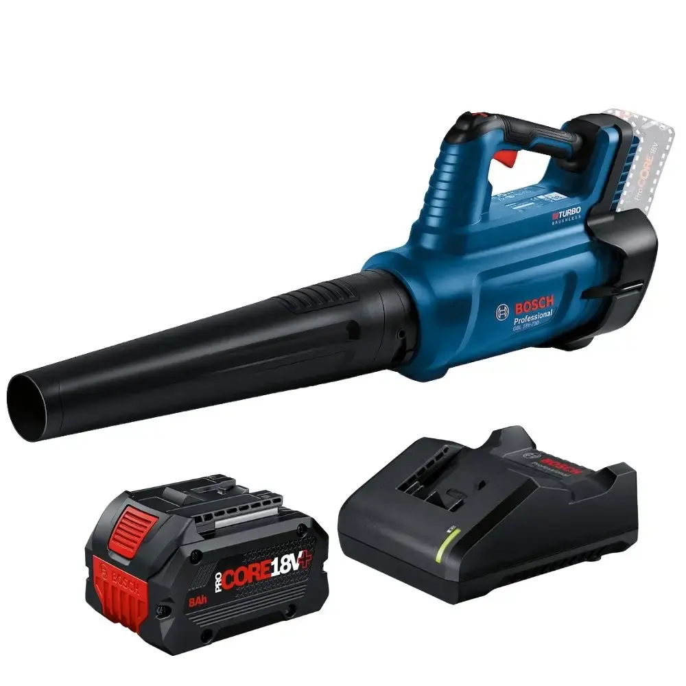 Soprador de ar a bateria GBL 18V-750 com bateria 8,0AH 18V e carregador bivolt Bosch