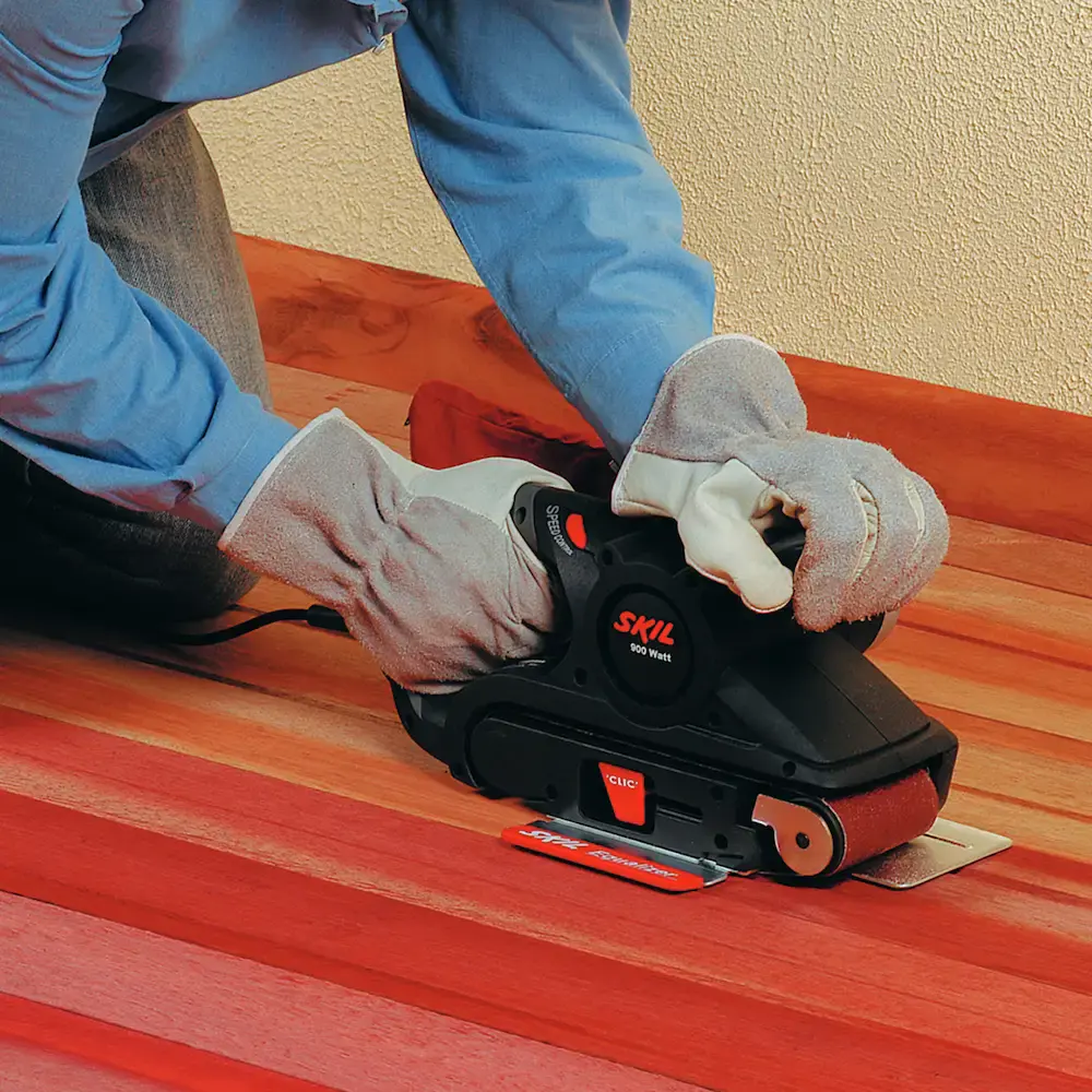 Lixadeira de cinta 7640 900W com maleta Skil 110 V — fotografia 8